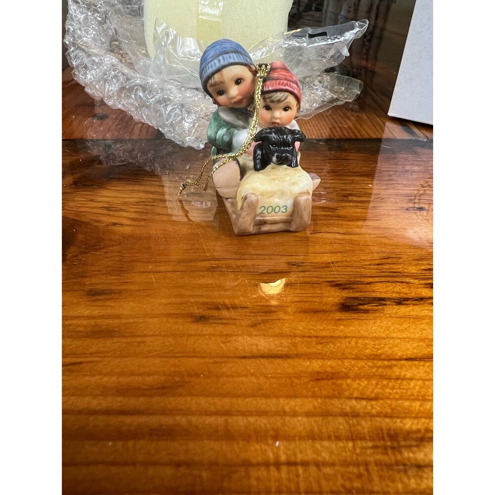 New in Box Berta Hummel Gift Collection Away We Go 2003 Christmas Ornament